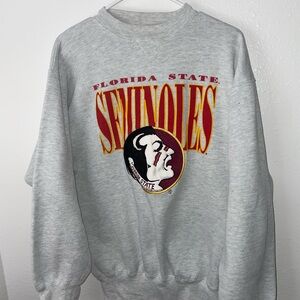 Florida State Seminoles embroidered sweater sz medium